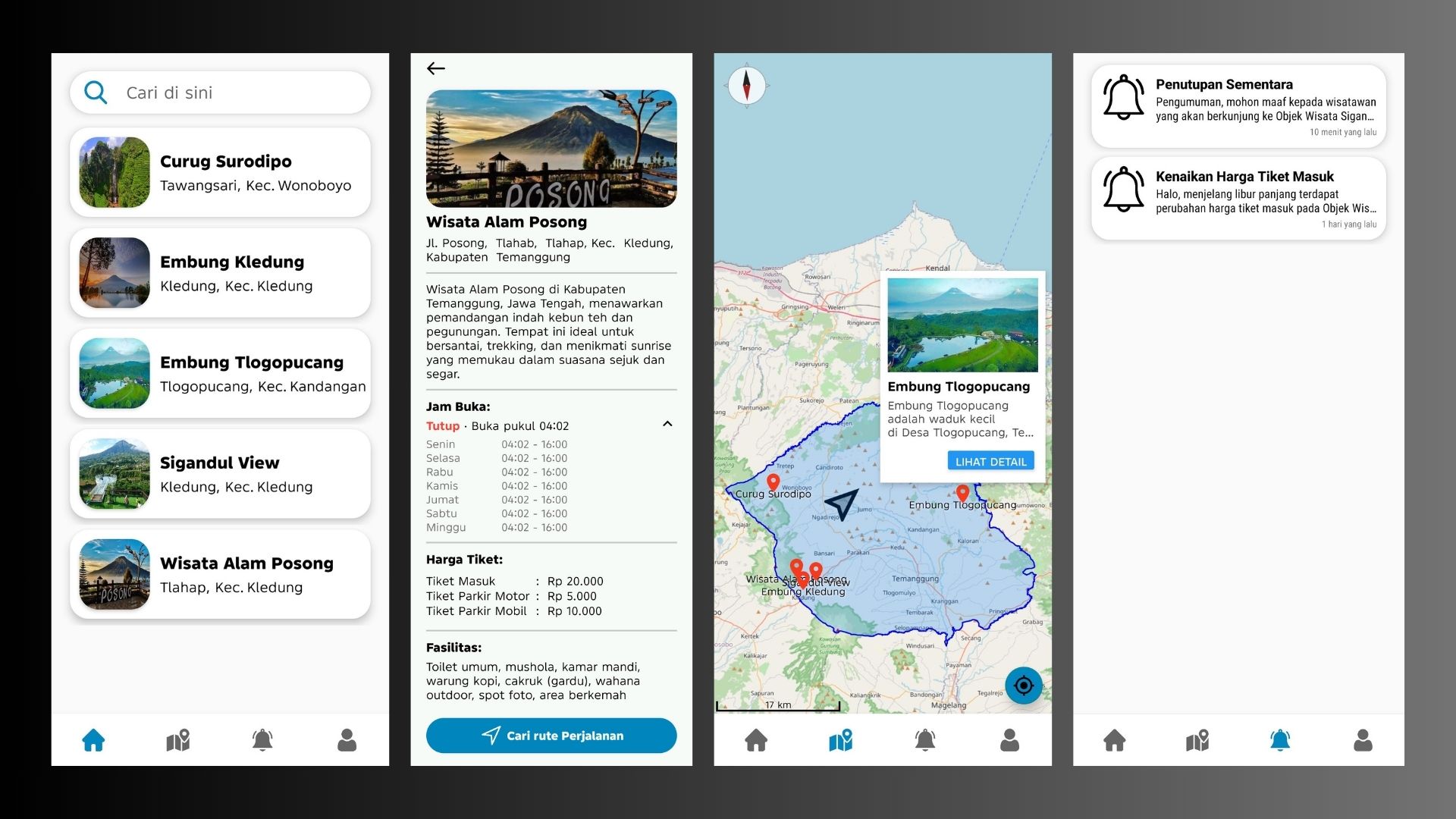 Geographic Information System (GIS) for Natural Tourism